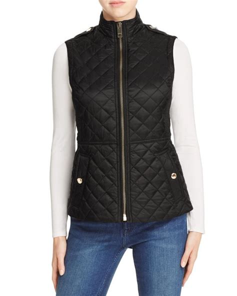 blue burberry quilted vest|burberry vest bloomingdale.